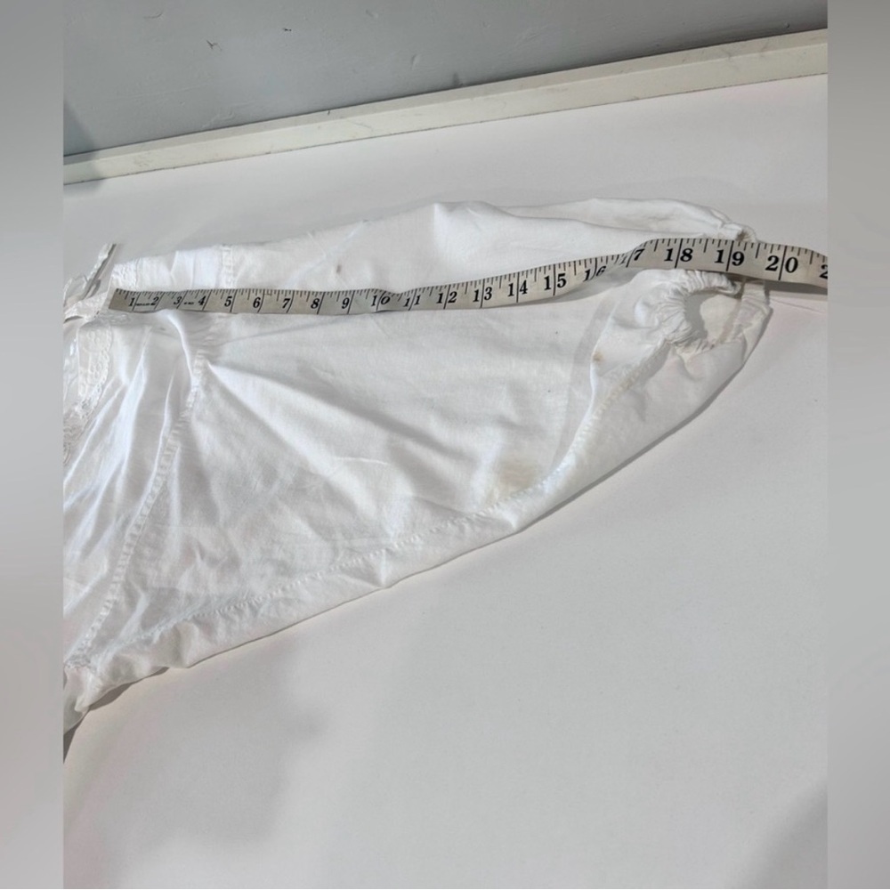 DIA QUEEN Vintage camisole white embroidered open back Tunic Top - Picture 16 of 16